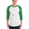 3/4 sleeve raglan shirt